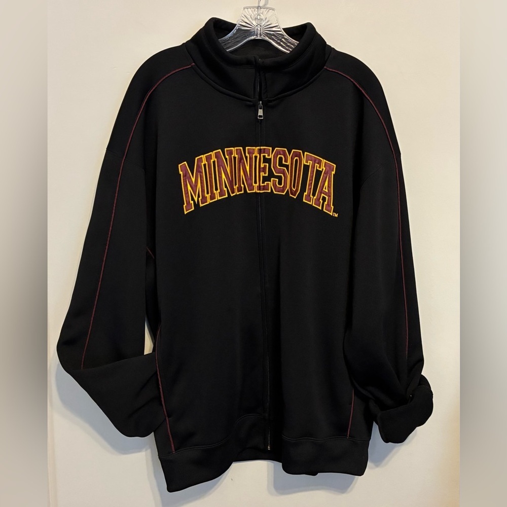 Campus Drive University of Minnesota Black Full-Zip Soft Shell Jacket; Size XL